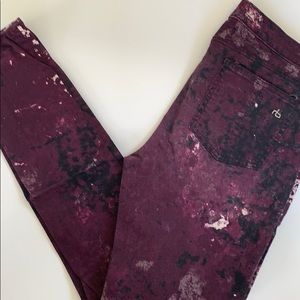 Rag & Bone paint splattered Jean Legging.
